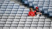 3 August 2013; Cork fans watching from the stand. GAA Football All-Ireland Senior Championship, Quarter-Final, Dublin v Cork, Croke Park, Dublin. Picture credit: Oliver McVeigh / SPORTSFILE