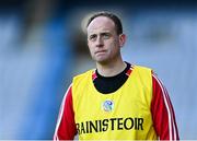 6 March 2022; Oulart the Ballagh manager Colin Sunderland during the 2021 AIB All-Ireland Senior Camogie Club Championship Final between Oulart the Ballagh, Wexford, and Sarsfields, Galway, at Croke Park in Dublin.  Photo by Piaras Ó Mídheach/Sportsfile