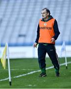 6 March 2022; Sarsfields manager Michael McGrath during the 2021 AIB All-Ireland Senior Camogie Club Championship Final between Oulart the Ballagh, Wexford, and Sarsfields, Galway, at Croke Park in Dublin.  Photo by Piaras Ó Mídheach/Sportsfile