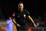 4 March 2022; Referee Ray Matthews during the SSE Airtricity League Premier Division match between Shelbourne and Derry City at Tolka Park in Dublin. Photo by Eóin Noonan/Sportsfile