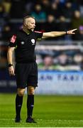 4 March 2022; Referee Ray Matthews during the SSE Airtricity League Premier Division match between Shelbourne and Derry City at Tolka Park in Dublin. Photo by Eóin Noonan/Sportsfile