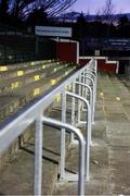 4 March 2022; A general view of the safe standing area in the away terrance before the SSE Airtricity League Premier Division match between Shelbourne and Derry City at Tolka Park in Dublin. Photo by Eóin Noonan/Sportsfile
