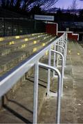 4 March 2022; A general view of the safe standing area in the away terrance before the SSE Airtricity League Premier Division match between Shelbourne and Derry City at Tolka Park in Dublin. Photo by Eóin Noonan/Sportsfile