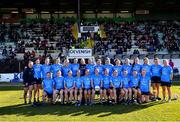 5 March 2022; The Dublin team before the Lidl Ladies Football National League Division 1 match between Meath and Dublin at Páirc Táilteann in Navan, Meath. Photo by David Fitzgerald/Sportsfile