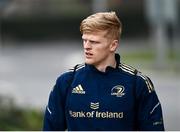 8 March 2022; Tommy O'Brien arrives for Leinster rugby squad training at UCD in Dublin. Photo by David Fitzgerald/Sportsfile