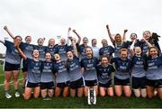 8 March 2022; GMIT Mayo players celebrate after the Yoplait LGFA Higher Education Football Championships Final match between GMIT Mayo and University of Ulster, Antrim, at DCU Dóchas Éireann Astro Pitch in Dublin. Photo by David Fitzgerald/Sportsfile