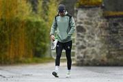 9 March 2022; Jonathan Sexton arrives for Ireland rugby squad training at Carton House in Maynooth, Kildare. Photo by Brendan Moran/Sportsfile