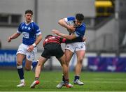 9 March 2022; Stephen Kennedy of St Mary’s College in action against Glen O’Rourke of Kilkenny College during the Bank of Ireland Leinster Rugby Schools Senior Cup 2nd Round match between St Mary's College and Kilkenny College at Energia Park in Dublin. Photo by Daire Brennan/Sportsfile