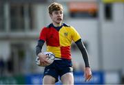 10 March 2022; Arthur Walsh of St Gerards School during the Bank of Ireland Leinster Rugby Schools Junior Cup 2nd Round match between St Gerards School and St Fintans High School at Energia Park in Dublin. Photo by Harry Murphy/Sportsfile