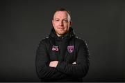 8 March 2022; Wexford Youths WFC Manager Stephen Quinn poses for a portrait during a Wexford Youths WFC squad portrait session at IT Carlow in Carlow. Photo by Eóin Noonan/Sportsfile
