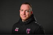 8 March 2022; Wexford Youths WFC Manager Stephen Quinn poses for a portrait during a Wexford Youths WFC squad portrait session at IT Carlow in Carlow. Photo by Eóin Noonan/Sportsfile