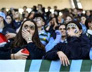 10 March 2022; St Gerards School supporters react during the Bank of Ireland Leinster Rugby Schools Junior Cup 2nd Round match between St Gerards School and St Fintans High School at Energia Park in Dublin. Photo by Harry Murphy/Sportsfile