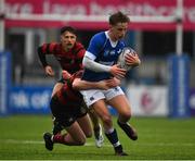 9 March 2022; Ross Moore of St Mary’s College is tackled by Steffan Hillebrand of Kilkenny College during the Bank of Ireland Leinster Rugby Schools Senior Cup 2nd Round match between St Mary's College and Kilkenny College at Energia Park in Dublin. Photo by Daire Brennan/Sportsfile