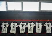 5 March 2022; A general view of inside the Dundalk dressing room before the SSE Airtricity League Premier Division match between Sligo Rovers and Dundalk at The Showgrounds in Sligo. Photo by Ben McShane/Sportsfile