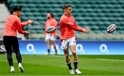 11 March 2022; George Ford and Marcus Smith, left, during England captain's run at Twickenham Stadium in London, England. Photo by Brendan Moran/Sportsfile