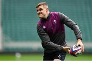 11 March 2022; Garry Ringrose during the Ireland captain's run at Twickenham Stadium in London, England. Photo by Brendan Moran/Sportsfile