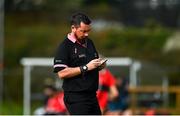 11 March 2022; Referee Séamus Mulvihill during the Yoplait LGFA O'Connor Cup Semi-Final match between DCU Dóchas Éireann, Dublin and UCC, Cork at DCU in Dublin. Photo by Eóin Noonan/Sportsfile
