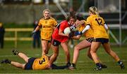 11 March 2022; Ellie Jack of UCC in action during the Yoplait LGFA O'Connor Cup Semi-Final match between DCU Dóchas Éireann, Dublin and UCC, Cork at DCU in Dublin. Photo by Eóin Noonan/Sportsfile