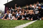 11 March 2022; Cistercian College Roscrea players after their side's victory in the Bank of Ireland Leinster Schools Junior Cup 2nd Round match between Clongowes Wood College and Cistercian College Roscrea at Energia Park in Dublin. Photo by Harry Murphy/Sportsfile