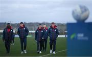 11 March 2022; St Patrick's Athletic players before the SSE Airtricity League Premier Division match between Finn Harps and St Patrick's Athletic at Finn Park in Ballybofey, Donegal. Photo by Ramsey Cardy/Sportsfile