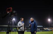 11 March 2022; St Patrick's Athletic technical director Alan Matthews is interviewed for LOI TV before the SSE Airtricity League Premier Division match between Finn Harps and St Patrick's Athletic at Finn Park in Ballybofey, Donegal. Photo by Ramsey Cardy/Sportsfile