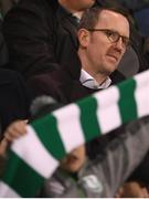 11 March 2022; FAI chief operating officer David Courell during the SSE Airtricity League Premier Division match between Shamrock Rovers and Bohemians at Tallaght Stadium in Dublin. Photo by Stephen McCarthy/Sportsfile