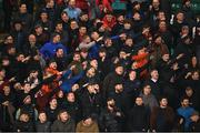 11 March 2022; Bohemians supporters during the SSE Airtricity League Premier Division match between Shamrock Rovers and Bohemians at Tallaght Stadium in Dublin. Photo by Stephen McCarthy/Sportsfile