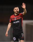 11 March 2022; Jordan Flores of Bohemians during the SSE Airtricity League Premier Division match between Shamrock Rovers and Bohemians at Tallaght Stadium in Dublin. Photo by Stephen McCarthy/Sportsfile