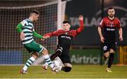 11 March 2022; Ali Coote of Bohemians in action against Dylan Watts of Shamrock Rovers during the SSE Airtricity League Premier Division match between Shamrock Rovers and Bohemians at Tallaght Stadium in Dublin. Photo by Stephen McCarthy/Sportsfile