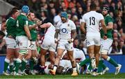 12 March 2022; Jack Nowell of England celebrates a turnover during the Guinness Six Nations Rugby Championship match between England and Ireland at Twickenham Stadium in London, England. Photo by David Fitzgerald/Sportsfile