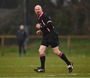 12 March 2022; Referee Jonathan Murphy during the Yoplait LGFA O'Connor Cup Final match between UCC and UL at DCU in Dublin. Photo by Eóin Noonan/Sportsfile