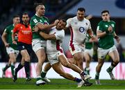 12 March 2022; James Lowe of Ireland is tackled by Joe Marchant of England during the Guinness Six Nations Rugby Championship match between England and Ireland at Twickenham Stadium in London, England. Photo by David Fitzgerald/Sportsfile