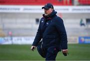 12 March 2022; Ulster head coach Dan McFarland arrives before the United Rugby Championship match between Ulster and Leinster at Kingspan Stadium in Belfast. Photo by Harry Murphy/Sportsfile