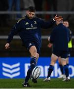 12 March 2022; Ross Byrne of Leinster before the United Rugby Championship match between Ulster and Leinster at Kingspan Stadium in Belfast. Photo by Harry Murphy/Sportsfile