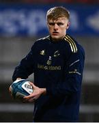 12 March 2022; Tommy O'Brien of Leinster before the United Rugby Championship match between Ulster and Leinster at Kingspan Stadium in Belfast. Photo by Harry Murphy/Sportsfile