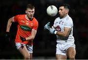 12 March 2022; Ryan Houlihan of Kildare in action against Rian O'Neill of Armagh during the Allianz Football League Division 1 match between Armagh and Kildare at the Athletic Grounds in Armagh. Photo by Piaras Ó Mídheach/Sportsfile