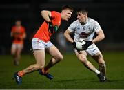 12 March 2022; Jack Sargent of Kildare in action against Rian O'Neill of Armagh during the Allianz Football League Division 1 match between Armagh and Kildare at the Athletic Grounds in Armagh. Photo by Piaras Ó Mídheach/Sportsfile