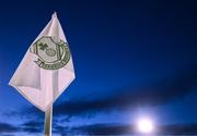 11 March 2022; A general view of a corner flag at Tallaght Stadium before the SSE Airtricity League Premier Division match between Shamrock Rovers and Bohemians at Tallaght Stadium in Dublin. Photo by Stephen McCarthy/Sportsfile