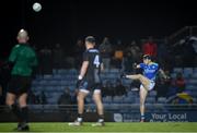12 March 2022; David Clifford of Kerry kicks the final point of the Allianz Football League Division 1 match between Kerry and Mayo at Austin Stack Park in Tralee, Kerry. Photo by Stephen McCarthy/Sportsfile