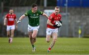 13 March 2022; Mattie Taylor of Cork in action against Jason Scully of Meath during the Allianz Football League Division 2 match between Meath and Cork at Páirc Táilteann in Navan, Meath. Photo by Brendan Moran/Sportsfile