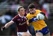 13 March 2022; Aaron Griffin  of Clare in action against Kieran Molloy of Galway during the Allianz Football League Division 2 match between Galway and Clare at Tuam Stadium in Tuam, Galway. Photo by Ray Ryan/Sportsfile