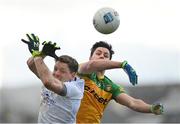 13 March 2022; Brendan McCole of Donegal and Conor McManus of Monaghan during the Allianz Football League Division 1 match between Donegal and Monaghan at MacCumhaill Park in Ballybofey, Donegal. Photo by Ramsey Cardy/Sportsfile
