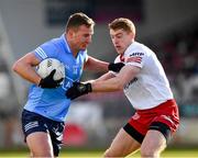 13 March 2022; Ciarán Kilkenny of Dublin in action against Peter Harte of Tyrone during the Allianz Football League Division 1 match between Tyrone and Dublin at O'Neill's Healy Park in Omagh, Tyrone. Photo by Ray McManus/Sportsfile