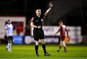 11 March 2022; Referee Derek Michael Tomney during the SSE Airtricity League Premier Division match between Shelbourne and Dundalk at Tolka Park in Dublin. Photo by Eóin Noonan/Sportsfile