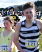 12 March 2022; Tom Monaghan of Sutton Park, Dublin, competing in the minor boys 2500m during the Irish Life Health All-Ireland Schools Cross Country at the City of Belfast Mallusk Playing Fields in Belfast. Photo by Ramsey Cardy/Sportsfile