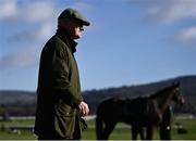 14 March 2022; Trainer Willie Mullins on the gallops ahead of the Cheltenham Racing Festival at Prestbury Park in Cheltenham, England. Photo by David Fitzgerald/Sportsfile