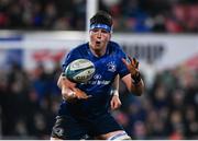 12 March 2022; Joe McCarthy of Leinster during the United Rugby Championship match between Ulster and Leinster at Kingspan Stadium in Belfast. Photo by Harry Murphy/Sportsfile