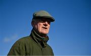 14 March 2022; Trainer Willie Mullins on the gallops ahead of the Cheltenham Racing Festival at Prestbury Park in Cheltenham, England. Photo by Seb Daly/Sportsfile
