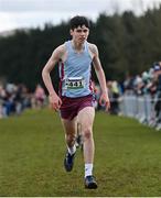 12 March 2022; Sean Corry of St Michael's College, Enniskillen, Fermanagh, competing in the junior boys 3500m during the Irish Life Health All-Ireland Schools Cross Country at the City of Belfast Mallusk Playing Fields in Belfast. Photo by Ramsey Cardy/Sportsfile