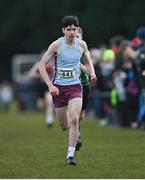 12 March 2022; Sean Corry of St Michael's College, Enniskillen, Fermanagh, competing in the junior boys 3500m during the Irish Life Health All-Ireland Schools Cross Country at the City of Belfast Mallusk Playing Fields in Belfast. Photo by Ramsey Cardy/Sportsfile